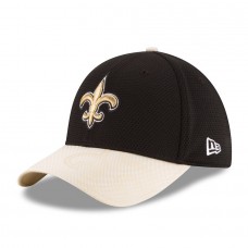 Men's New Orleans Saints New Era Black 2016 Sideline Official 39THIRTY Flex Hat 2419577